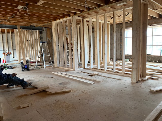 interior wall framing done by tmd home construction